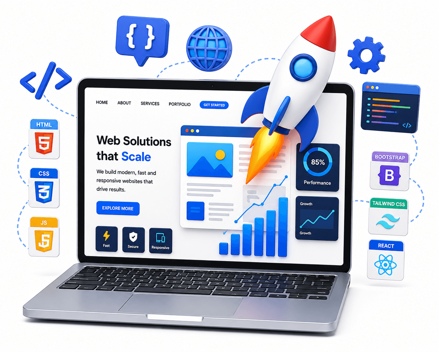 Development Team working