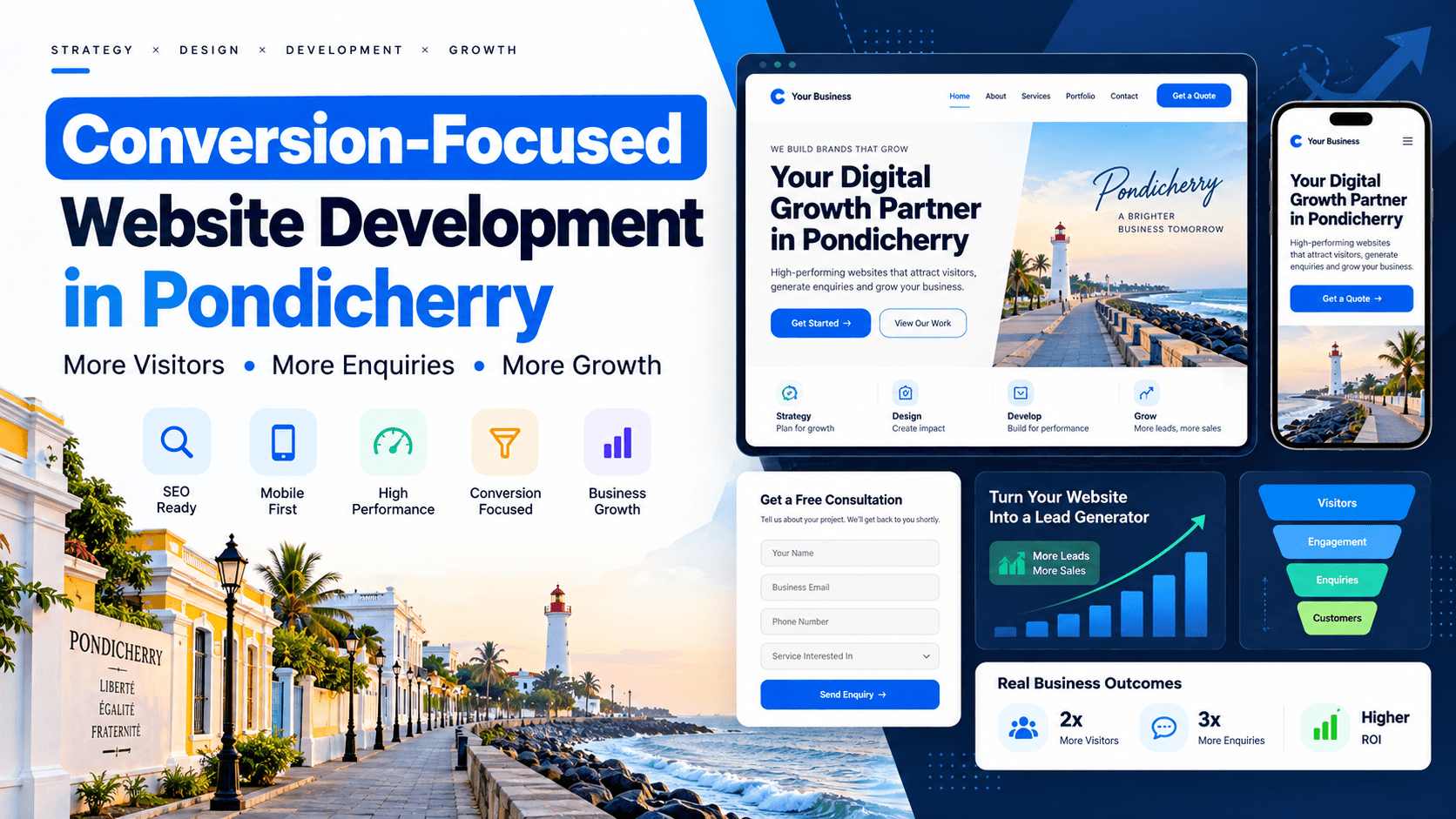 Conversion-Focused Website Development in Pondicherry for More Leads