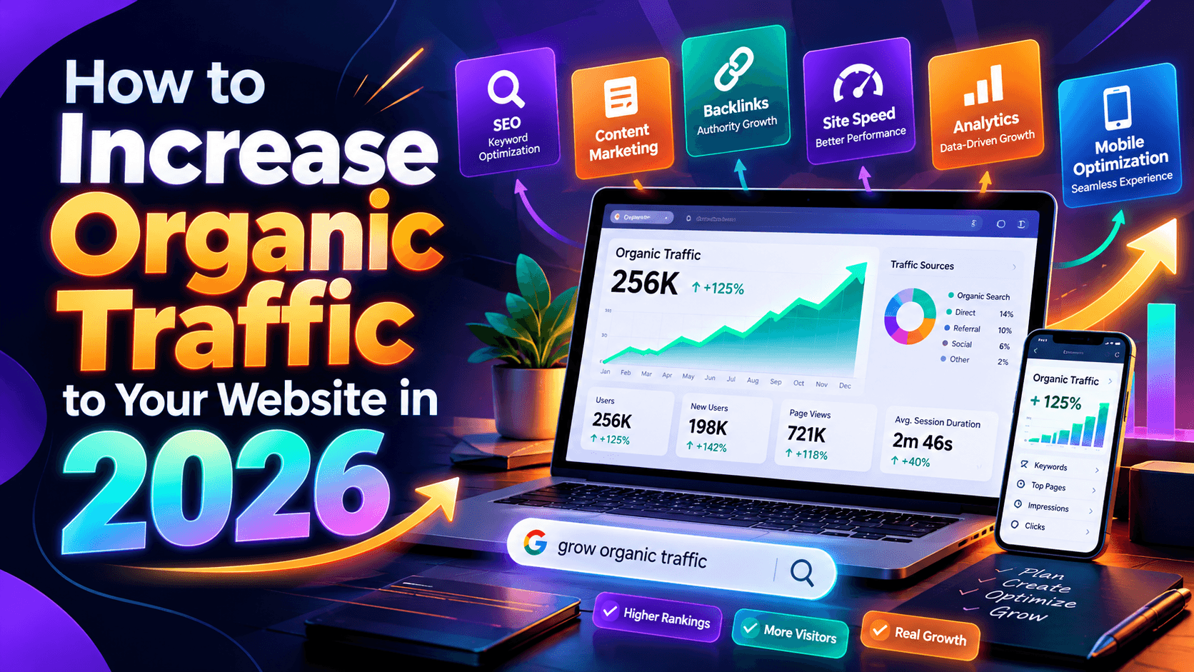 How to Increase Organic Traffic to Your Website in 2026