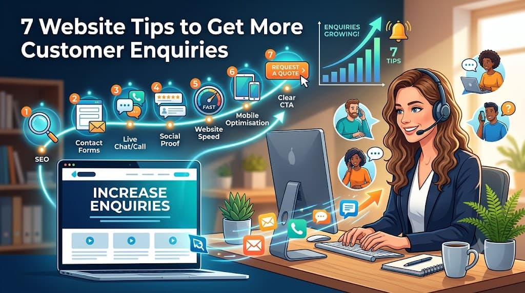 7 Website Tips to Turn More Visitors into Customer Enquiries