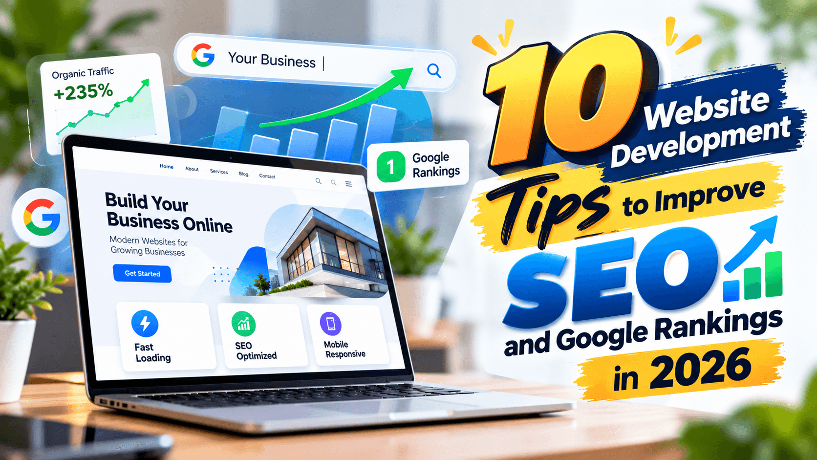 10 Website Development Tips to Improve SEO and Google Rankings in 2026