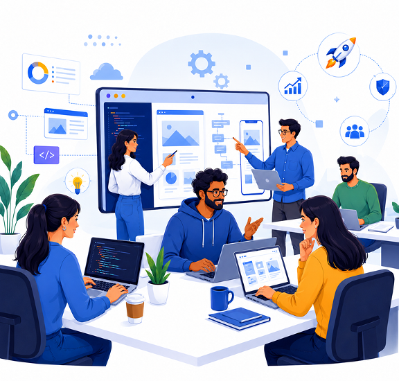 Seyfert Infotech development team collaborating on software solutions