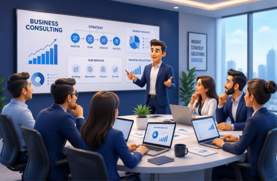 Business consulting strategy session